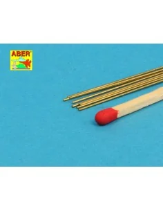 Brass round rods 0, 5mm lenght 250mm x 8 pcs. - Aber Models BR 05