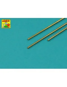 Brass round rods ? 1, 5mm length 245mm x 3 pcs. - Aber Models BR 15 2