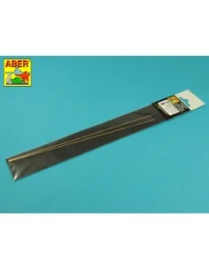 Brass square rods 1, 5 mm length 245mm x2 pcs. - Aber Models KR 15 2