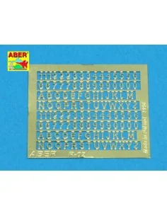 Letters & Numbers (1, 5 mm high) - Aber Models R-02 2