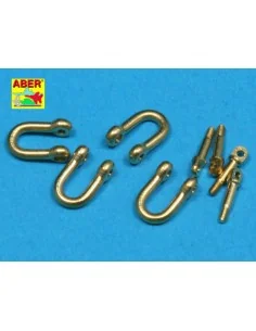 Late model shackle for Pz.Kpfw.VI Tiger Ausf B x4pcs - Aber Models ... 2