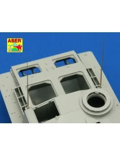 German 2m aerials(set of 3pcs) - Aber Models R-26