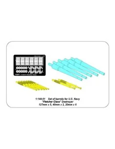 barrels for US Fletcher Clas Destroyer, 1/144 - Aber Models RE1:144... 2
