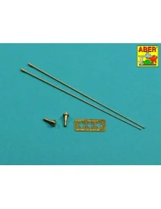Set of 2 NATO antennas with mount bases - Aber Models R-44 2