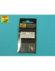 Set of 16 pcs 37 mm L/83 barrels SK C/30 for German ships, 1/200 - ...