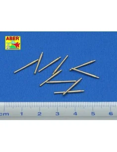 10 pcs 203mm barrels for Japan ships: Atago, 1/350 - Aber Models RE...