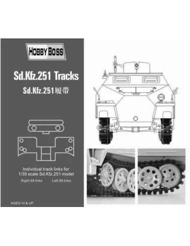 Sd.Kfz 251 tracks, 1/35 - Hobby Boss 81005