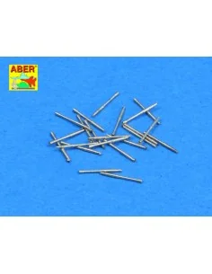 Set of 20 pcs 37mm/54 breda gun barrels, 1/350 - Aber Models RE-350...