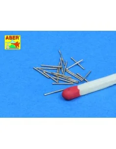 Set of 20 pcs 37mm/54 breda gun barrels, 1/350 - Aber Models RE-350... 2