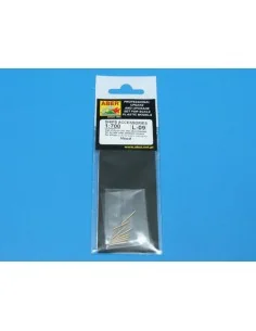 Set of 8 pcs 381mm short barrels for turrets with antiblast covers ... 2