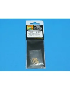 9 pcs 406 mm short barrels for North Carolina, 1/700 - Aber Models ... 2