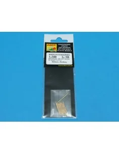 9 pcs 406 mm barrels for Nelson, Rodney, 1/700 - Aber Models RE-700... 2