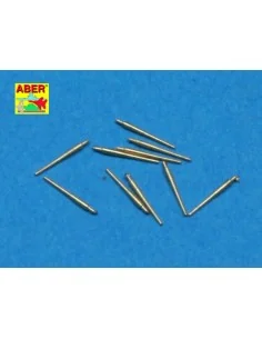 10 pcs 120 mm barrels for Royal Navy, 1/700 - Aber Models RE-700 L20 2
