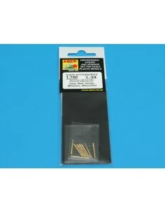 Set of 9 pcs 406 mm barrels for Missouri, 1/700 - Aber Models RE-70...
