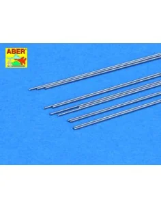 Steel round 0, 4mm length 250mmx12pcs - Aber Models SR 04