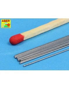 Steel round rods O 0, 5mm length 250mm x12 pcs. - Aber Models SR 05 2