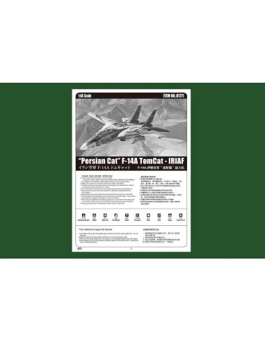 Persian Cat F-14A TomCat-IRIAF, 1/48 - Hobby Boss 81771
