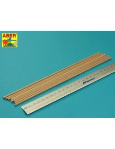 Wood round rods 4mm length 250mm x 8 pcs. - Aber Models WR4 2