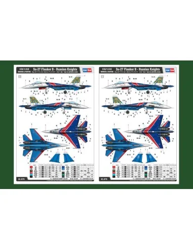 Su-27 Flanker B - Russian Knights Aerobatic Team, 1/48 - Hobby Boss...