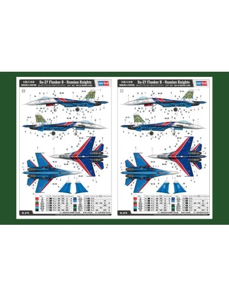 Su-27 Flanker B - Russian Knights Aerobatic Team, 1/48 - Hobby Boss...