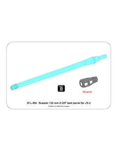 Russian 122 mm D-25T tank Barrel for IS-2, 1/35 - Aber Models 35 L-... 2