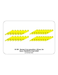 2-cm ammo x 30 pcs. for German Guns: Flak30/38 & KwK 30/38, 1/16 - ...