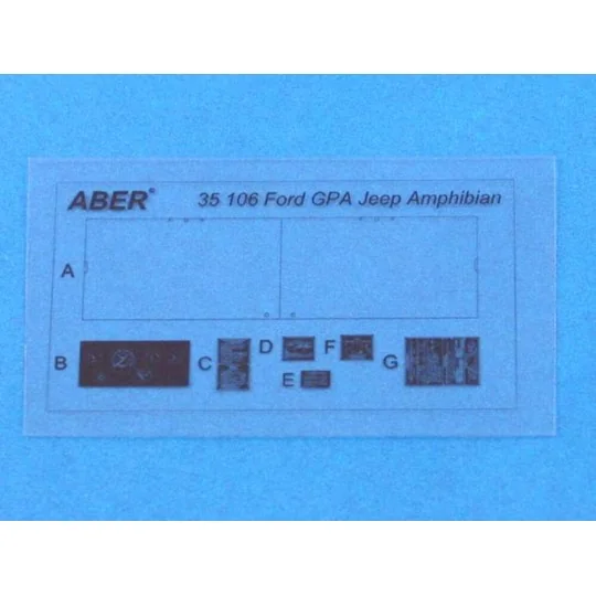 Ford GPA Amphibian Jeep, 1/35 - Aber Models 35106 Ford GPA Amphibian Jeep, 1/35 - Aber Models 35106
