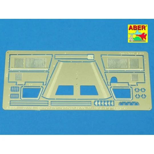 Sd.Kfz.11-Vol.2-additional set-engine overlay, 1/35 - Aber Models 3... Sd.Kfz.11-Vol.2-additional set-engine overlay, 1/35 - Aber Models 3...