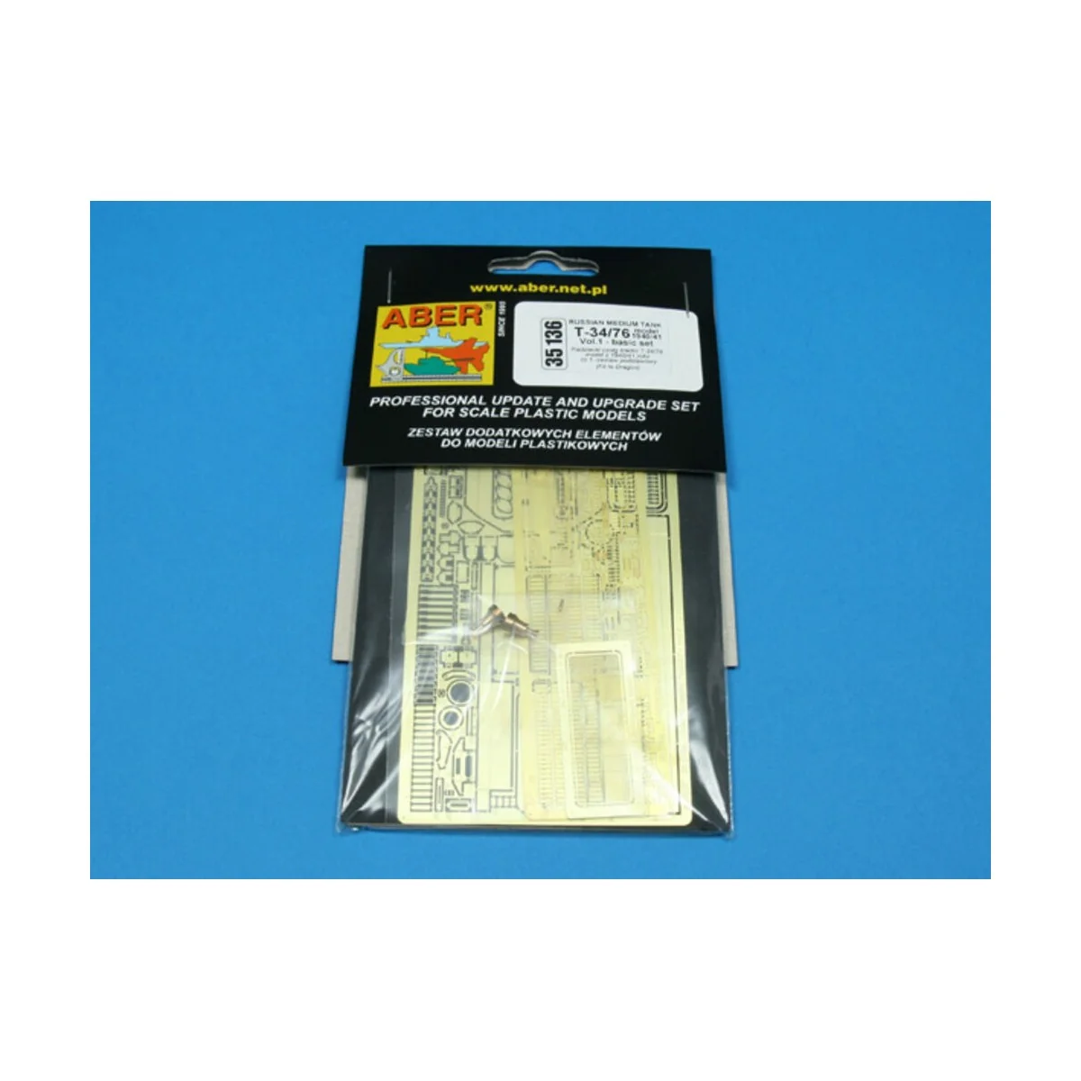 Russian medium tank T-34/76 model 1940 vol.1-basic set - Aber Model...