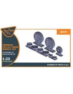 CH-54A Tarhe wheel set for ICM kits, 1/35 - Clear Prop Accessories ... 2