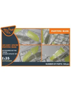 AH-64D/E Apache painting mask for TAKOM kit, 1/35 - Clear Prop Acce...