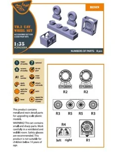 TB.2 wheel set, 1/35 - Clear Prop Accessories CPA35004 2