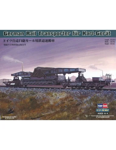 German Rail Transporter für Karl-Gerät, 1/72 - Hobby Boss 82906