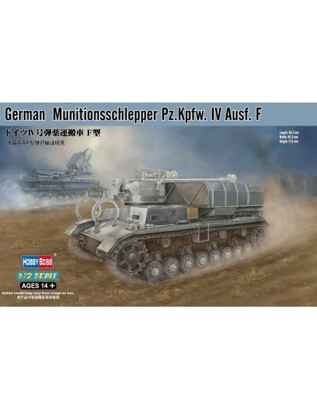 German Munitionsschlepper Pz.Kpfw. IV Ausf. F, 1/72 - Hobby Boss 82908