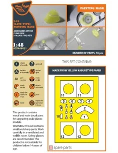 I-16 (late version) painting mask for CP kit, 1/48 - Clear Prop Acc... 2
