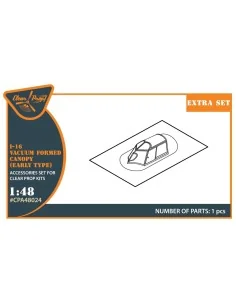 I-16 vacuum formed canopy (early version) for CP kit, 1/48 - Clear ... 2