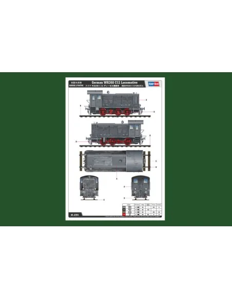 [NO_DESC] German WR360 C12 Locomotive, 1/72 - Hobby Boss 82913