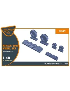 Mirage-2000 wheel set, 1/48 - Clear Prop Accessories CPA48035