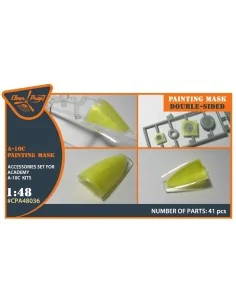 A-10C double-sided painting mask for ACADEMY kit, 1/48 - Clear Prop... 2