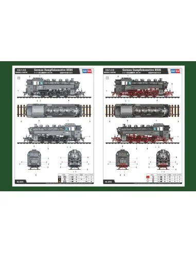 [NO_DESC] German Dampflokomotive BR86, 1/72 - Hobby Boss 82914