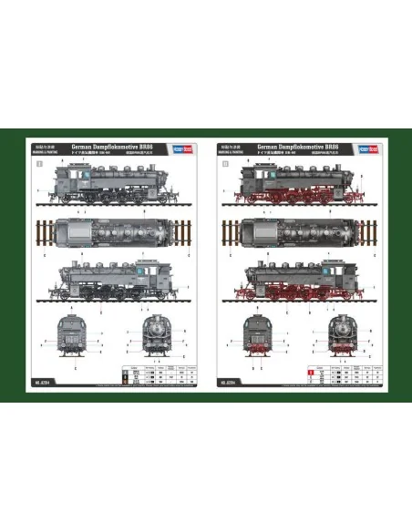 German Dampflokomotive BR86, 1/72 - Hobby Boss 82914