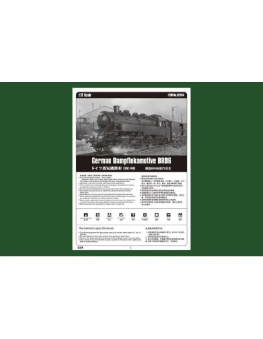 [NO_DESC] German Dampflokomotive BR86, 1/72 - Hobby Boss 82914