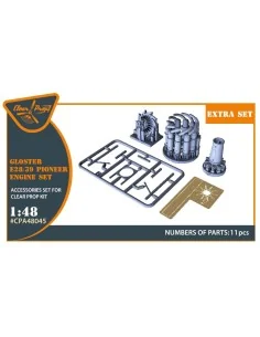 Gloster E28/39 Pioneer engine set for CP kits CP4823, 1/48 - Clear ...