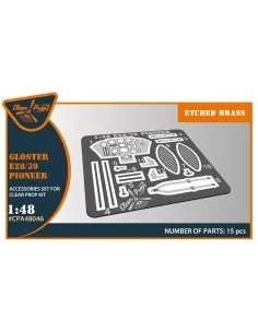 Gloster E28/39 Pioneer PE parts for CP kits, 1/48 - Clear Prop Acce...