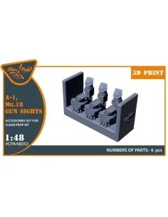 Mk.18, A-1 gun sights, 1/48 - Clear Prop Accessories CPA48053