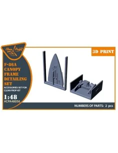F-86A Canopy frame detailing set for CP kits, 1/48 - Clear Prop Acc...
