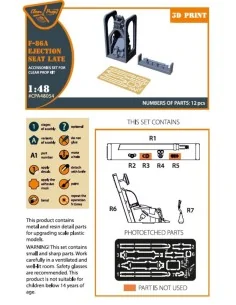 F-86A Ejection seat late for CP kits, 1/48 - Clear Prop Accessories... 2
