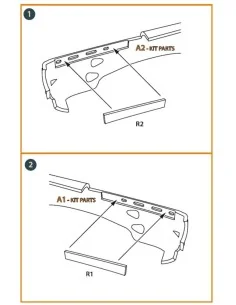 Morane-Saulnier exhausts for Dora Wings kit, 1/48 - Clear Prop Acce... 2