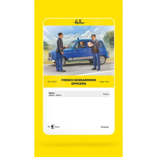 French Gendarmerie Officers, 1/24 - Heller 82751