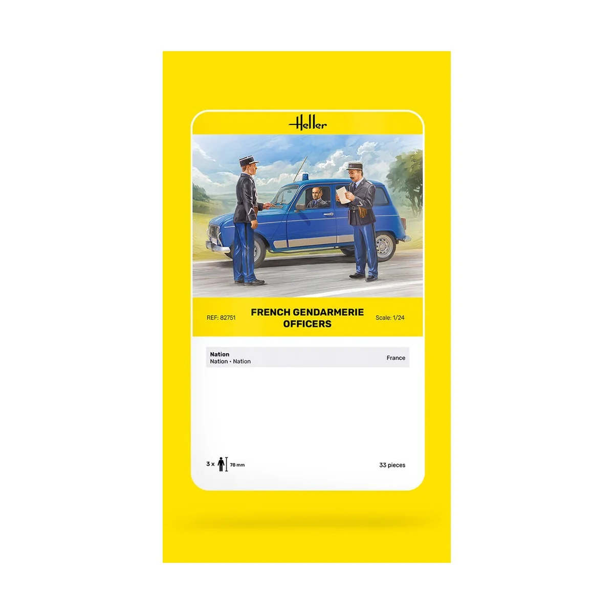 French Gendarmerie Officers, 1/24 - Heller 82751